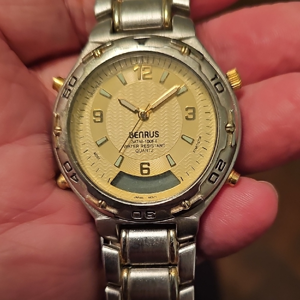 Benrus Two-Tone Quartz Watch